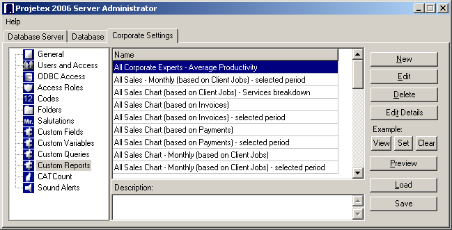 custom reports
