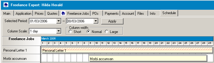 freelance scheduler