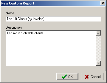 new custom report