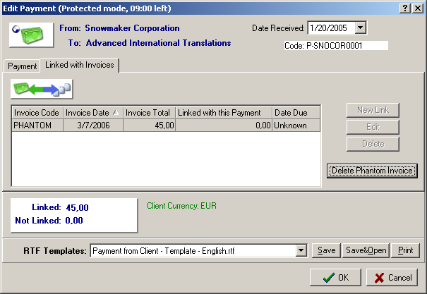 phantom invoice
