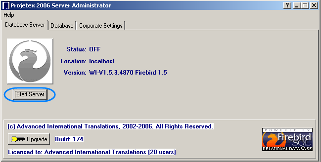 start server