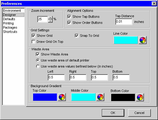 Preferences Designer
